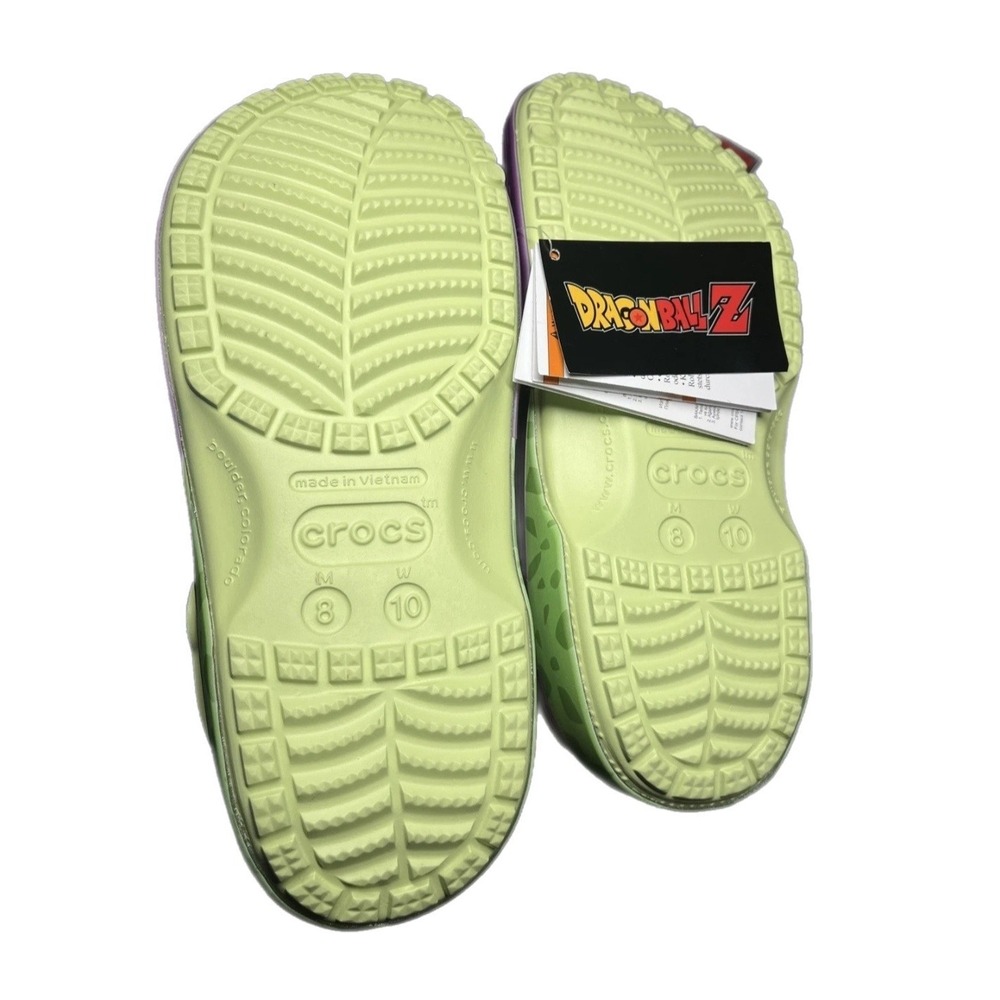 Crocs Dragon Ball Z Cell Classic Clog Jibbitz Green Unisex M8 W10 NIB - Picture 8 of 9